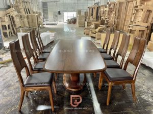 Bàn Ăn Gỗ Óc Chó HBA016 3 t5