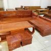Sofa Góc L Tựa Kim Cương Gỗ Hương Đá 1 hd001