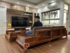 Sofa Chữ L Gỗ Hương Đá HD004 5 nghia2